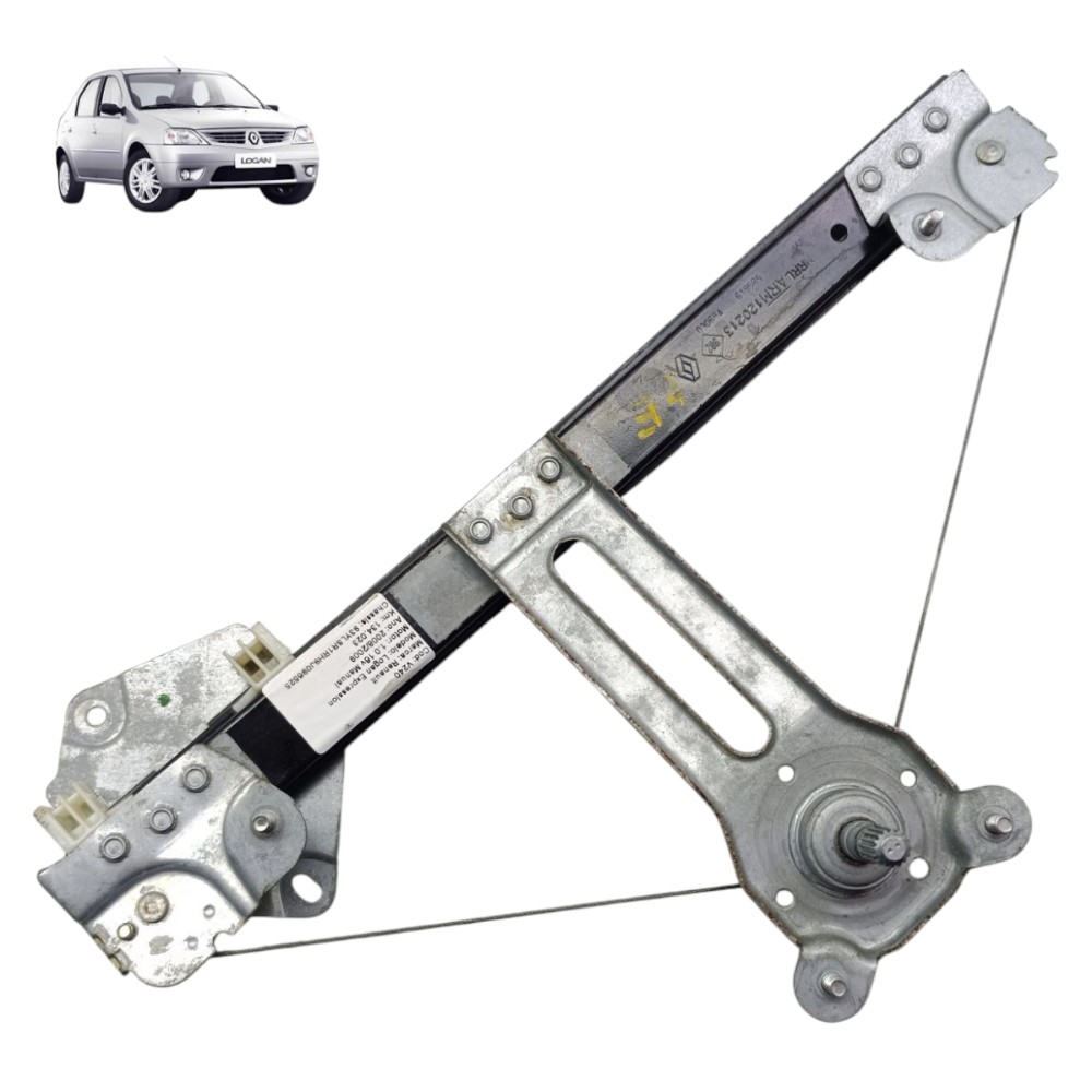 Máquina Vidro Manual Traseiro Esquerdo Renault Logan 2008 09 1