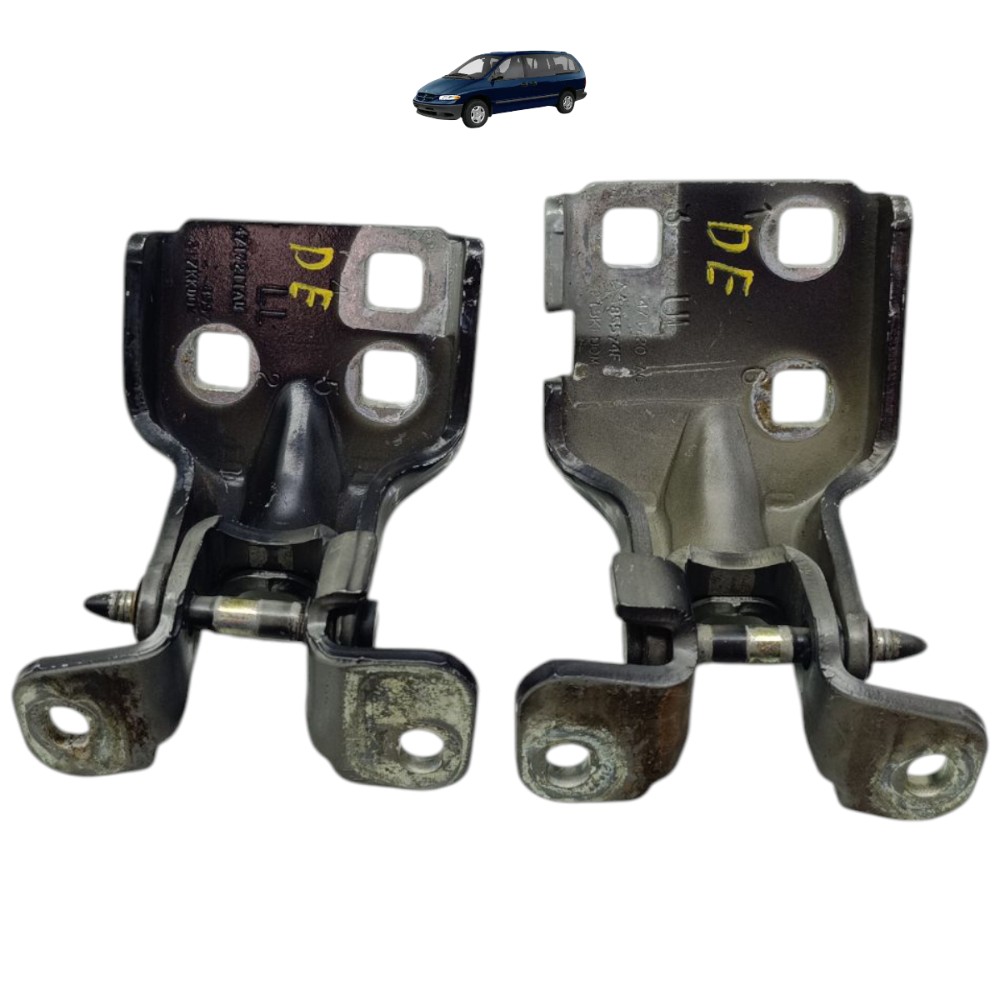 Par Dobradiça Porta Dianteira Esquerda Grand Caravan 2000 99 1
