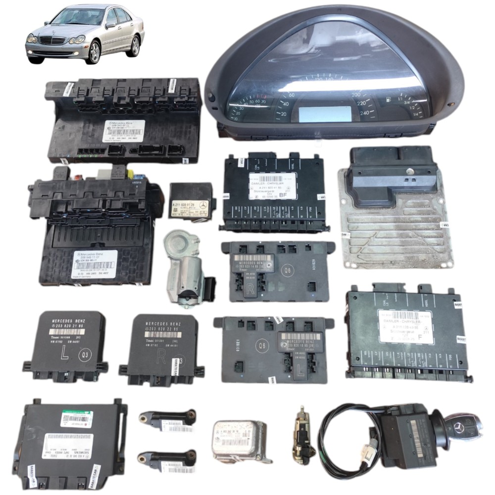 Kit Code Módulo Injeção Mercedes C230 1.8 Kompressor 2003 04 1