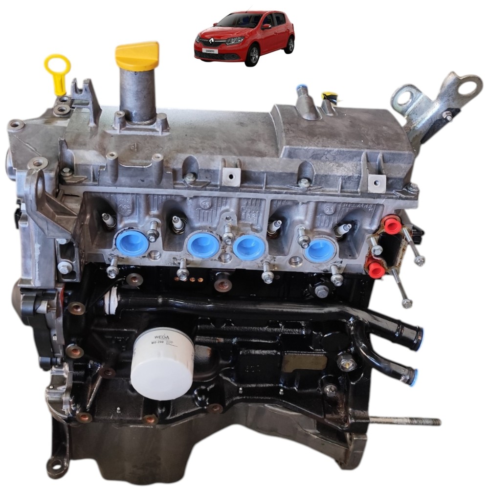 Motor parcial Renault sandero logan 1.6 8v k7m 2015 2016 17
