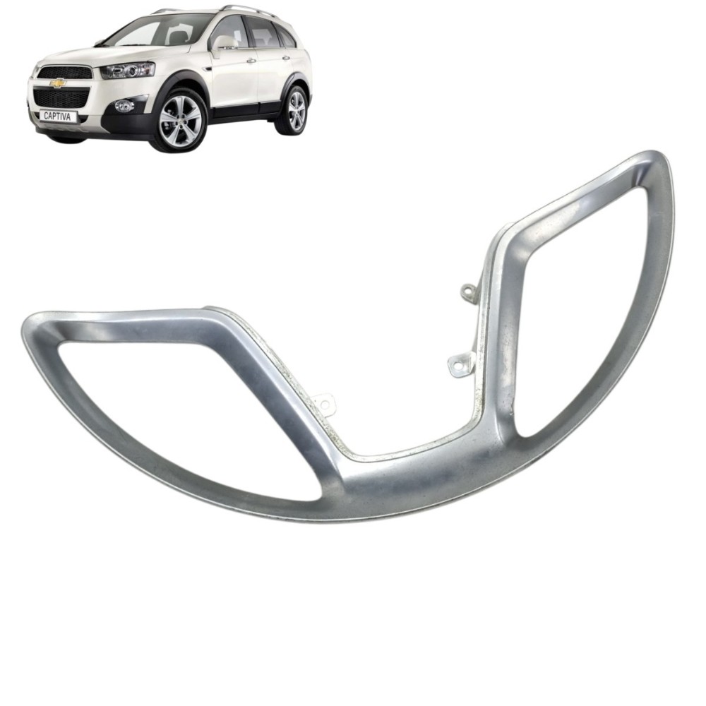 Moldura Acabamento Volante Direção Gm Captiva 2012 2013 Prata