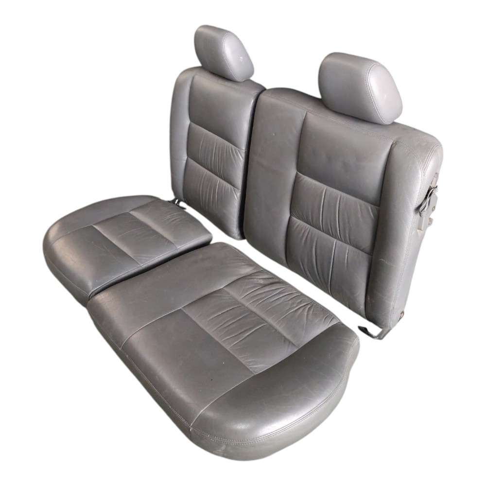 Jogo Banco Couro Ford Ecosport 2003 2004 2005 2006 2007 Cinza 9