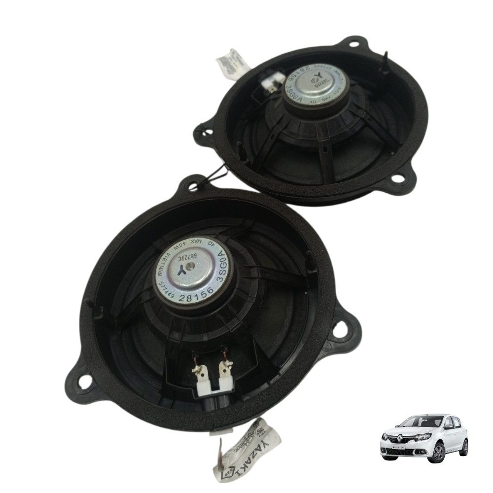 Par Alto Falante Porta Dianteira Renault Sandero 2015 2019