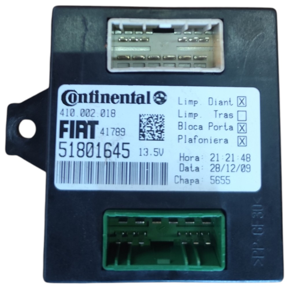 Kit Code Módulo Injeção Fiat Siena 1.0 8v Fire 2010 2011 7