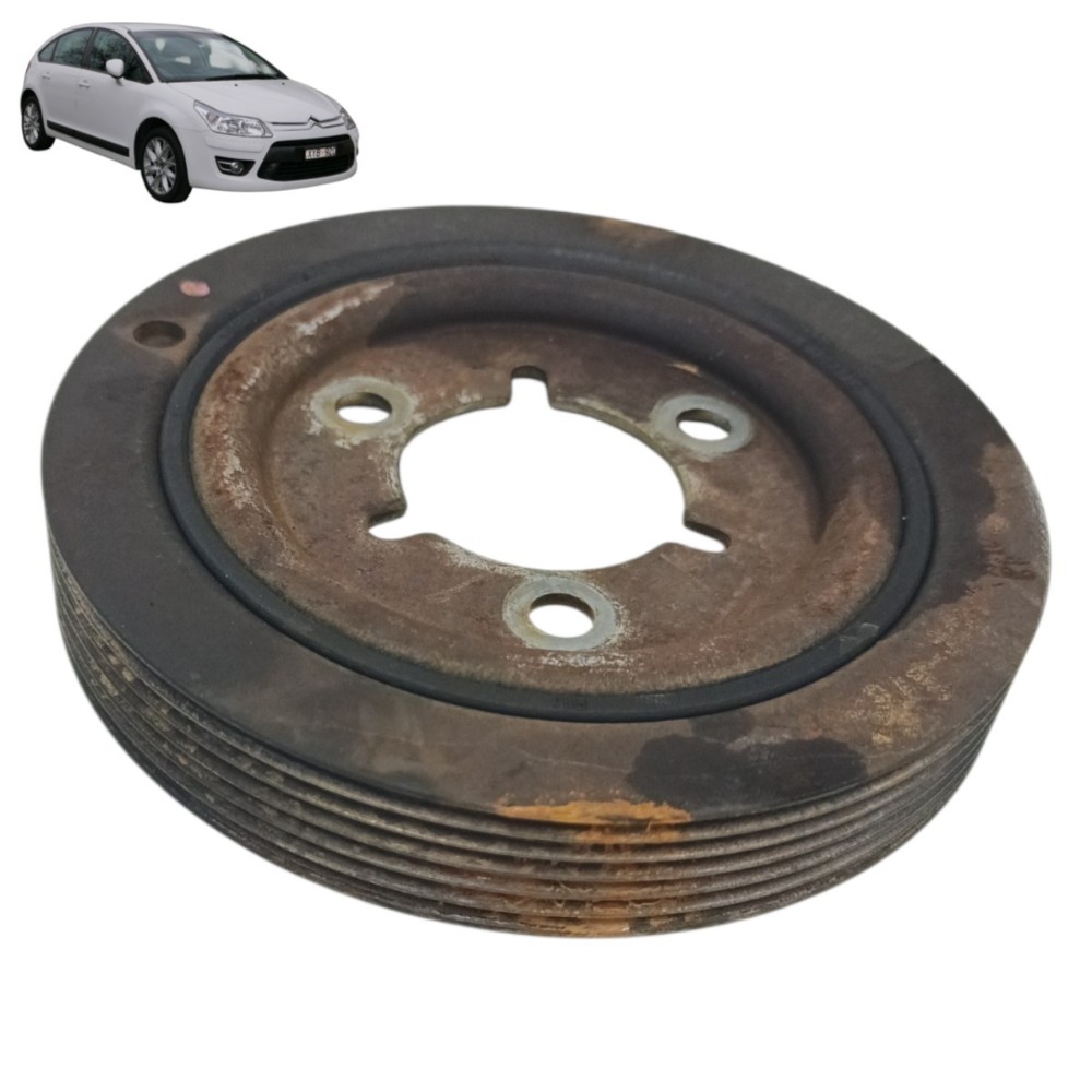 Polia virabrequim citroen c4 1.6 2009 2010 2011 2012