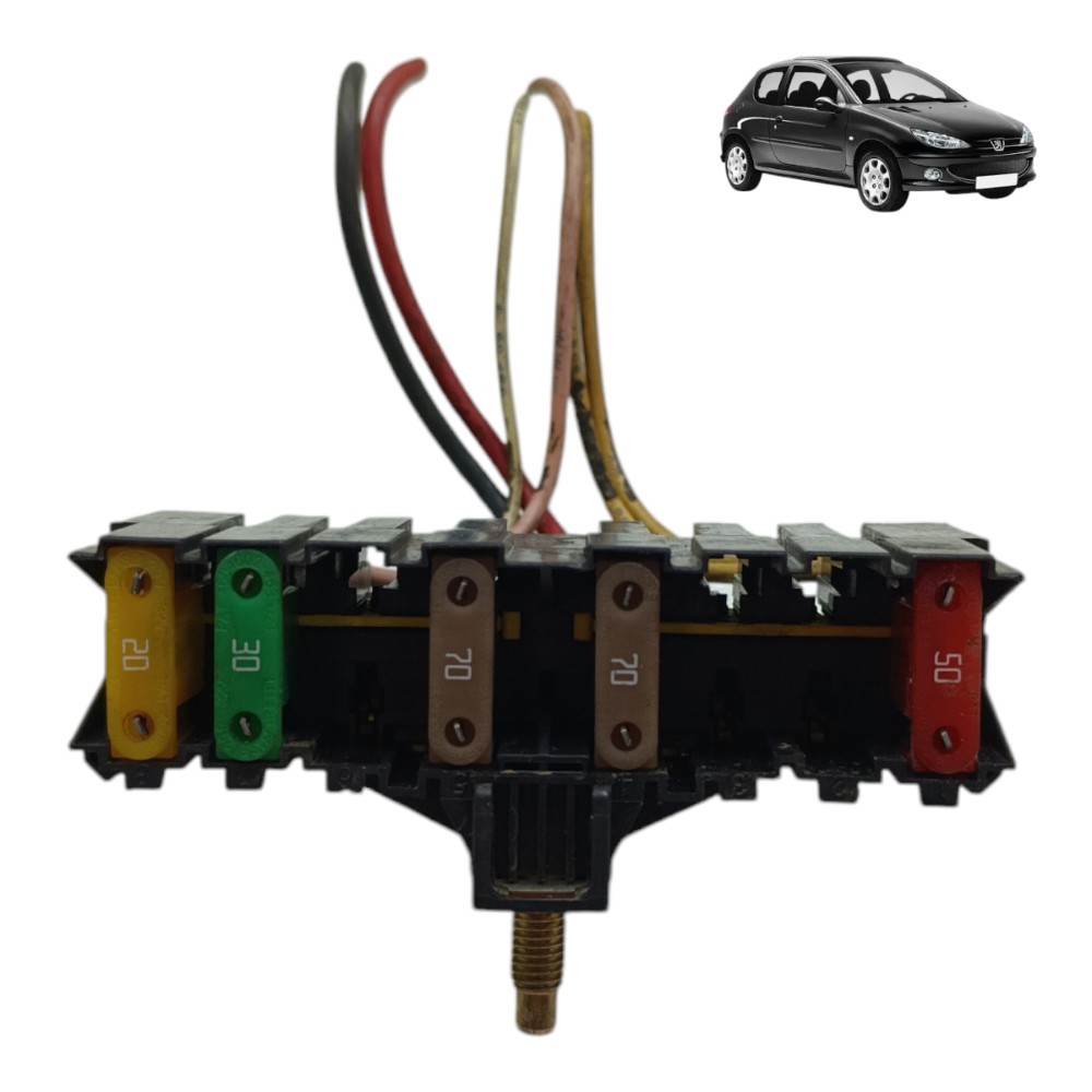 Caixa Fusível Relê Peugeot 206 1.4 Flex 2007 2008 2009 2010 1