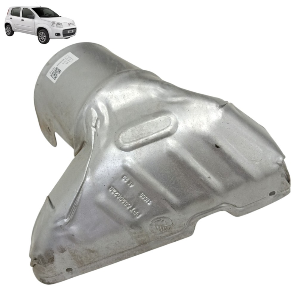 Protetor térmico coletor escape fiat uno Vivace 2013 2014
