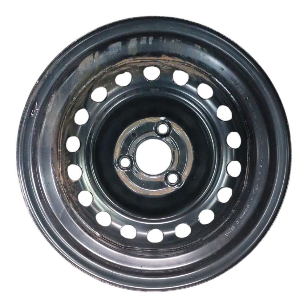 Roda Ferro Aro 14 3×100 Renault Kwid Preto 2