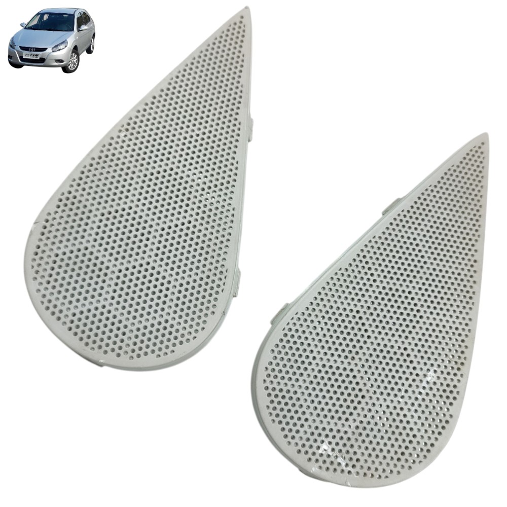 Par Tela Alto Falante Porta Malas J3 2011 2012 2013 2014 Bege 1