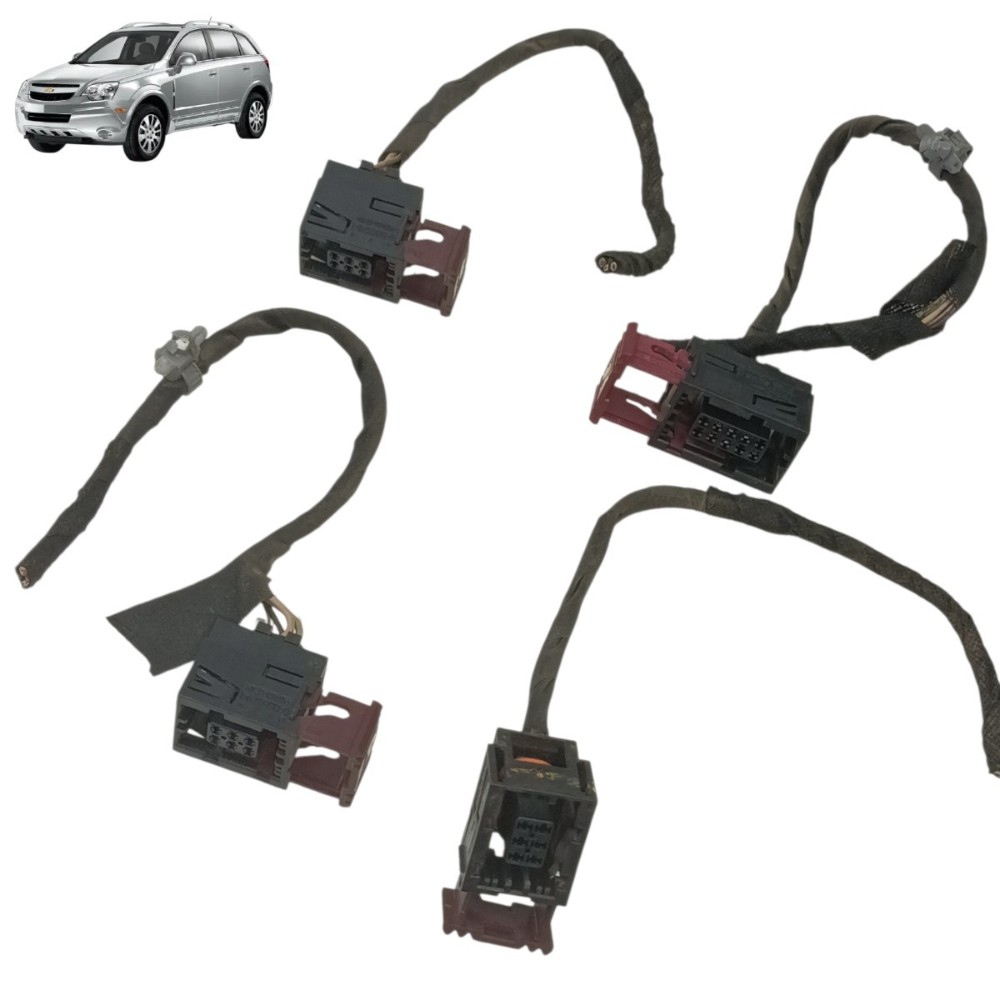 Jogo Plug Conector Fechadura Elétrica Gm Captiva 2012 2013