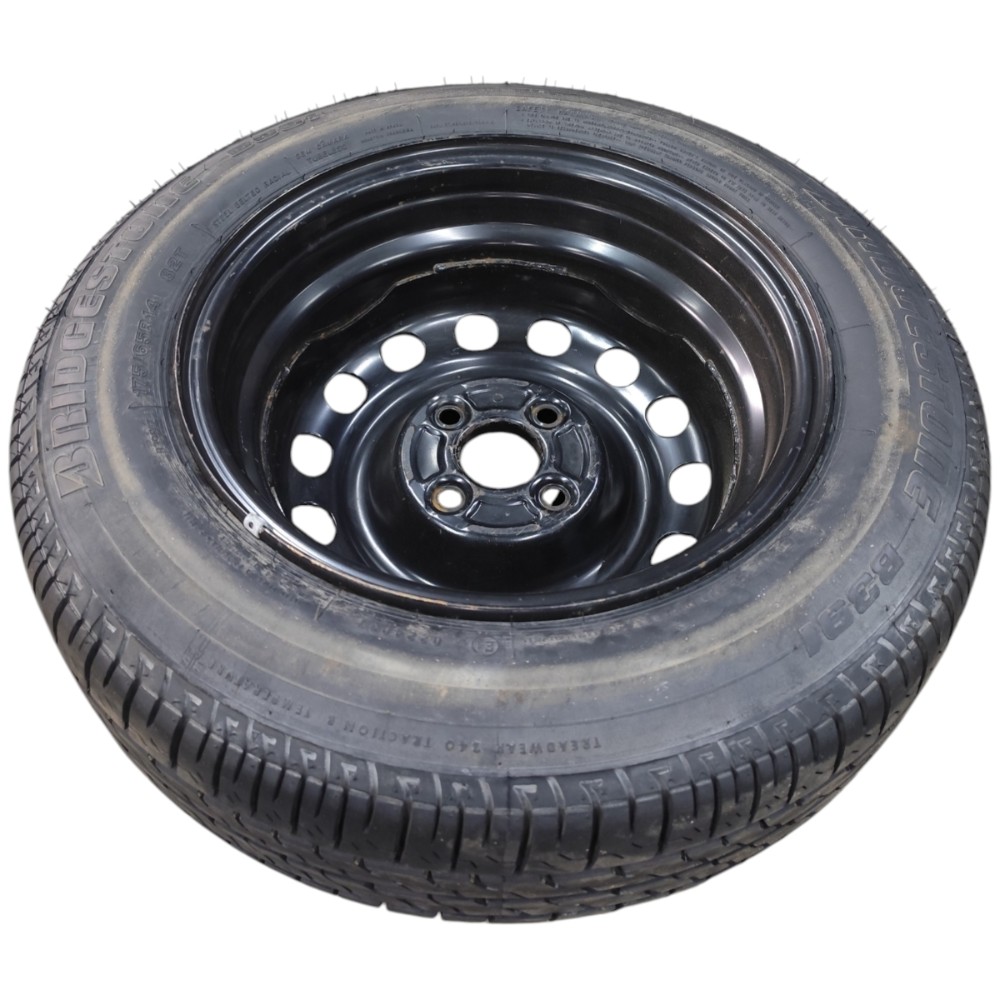 Roda Ferro Estepe Aro 14 4×100 Honda Fit 2003 2004 2005 2006 Preto 5