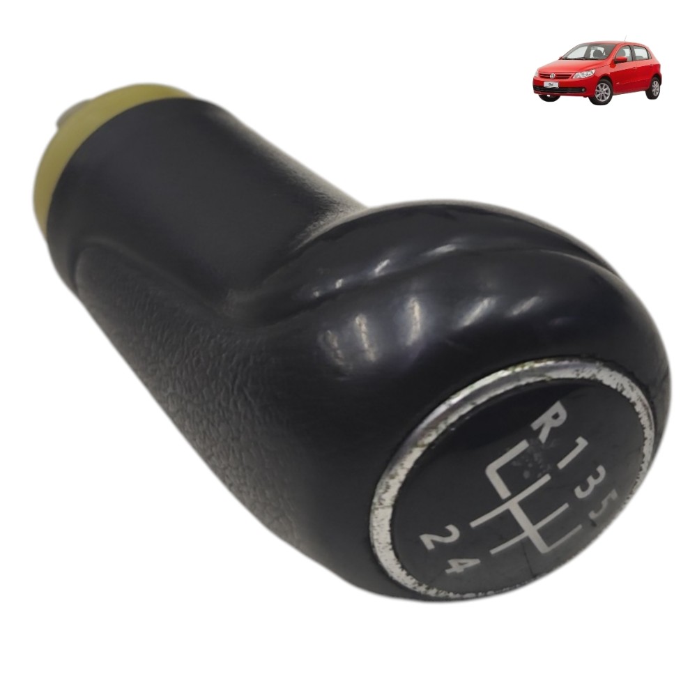 Manopla Alavanca Câmbio Vw Gol G5 2009 2010 2011 2012 Preto