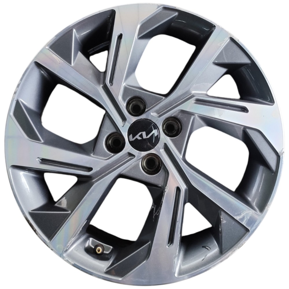 Jogo Roda Aro 17 4×100 Kia Stonic 2022 2023 2025 Cinza 2