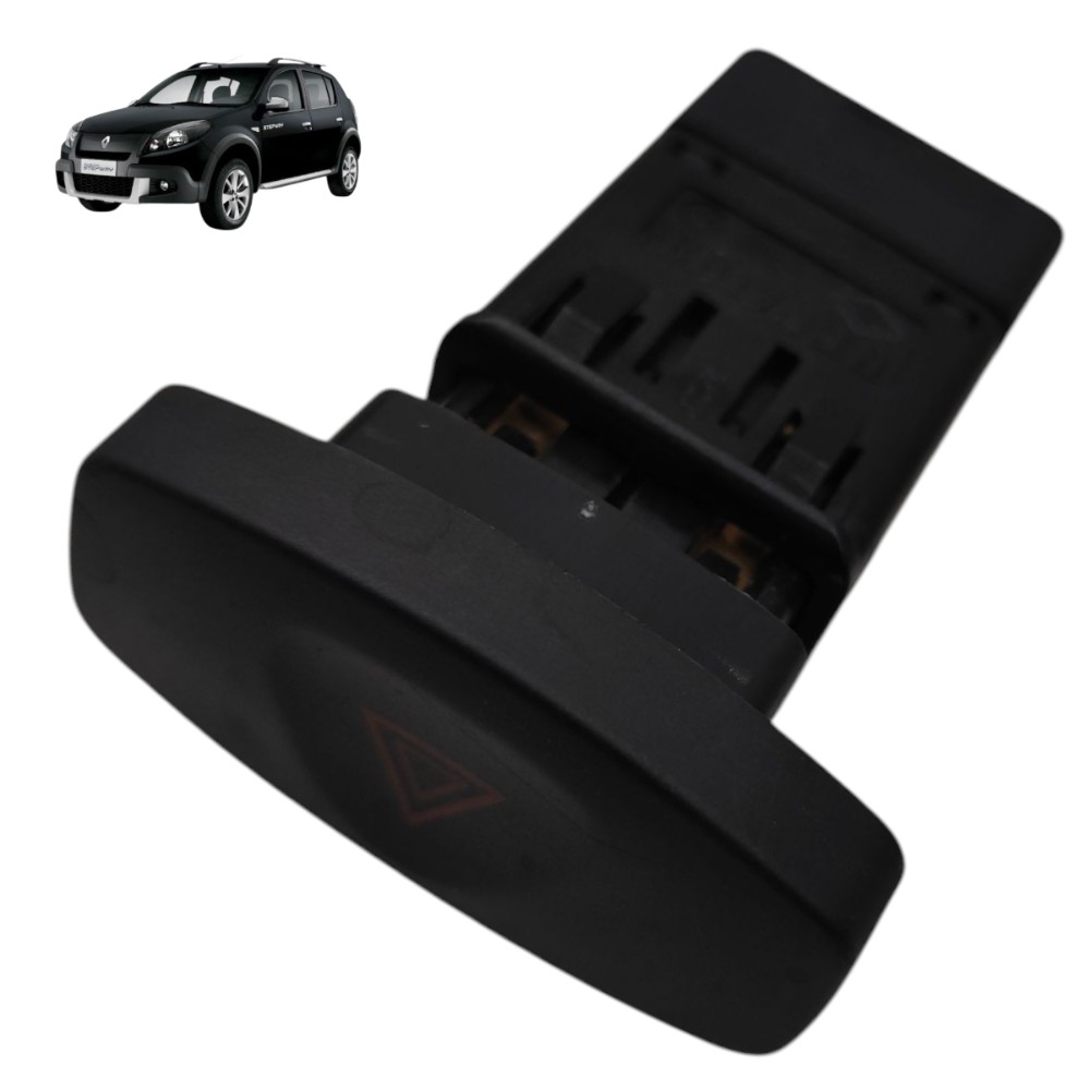 Botão pisca alerta Renault Sandero 2014 2013 2012 2011 2010 1