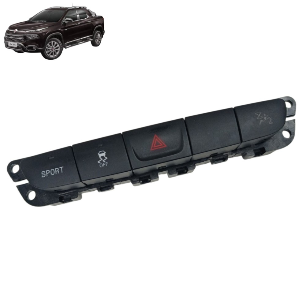 Comando Botão sport pisca alerta painel fiat toro 2021 2020