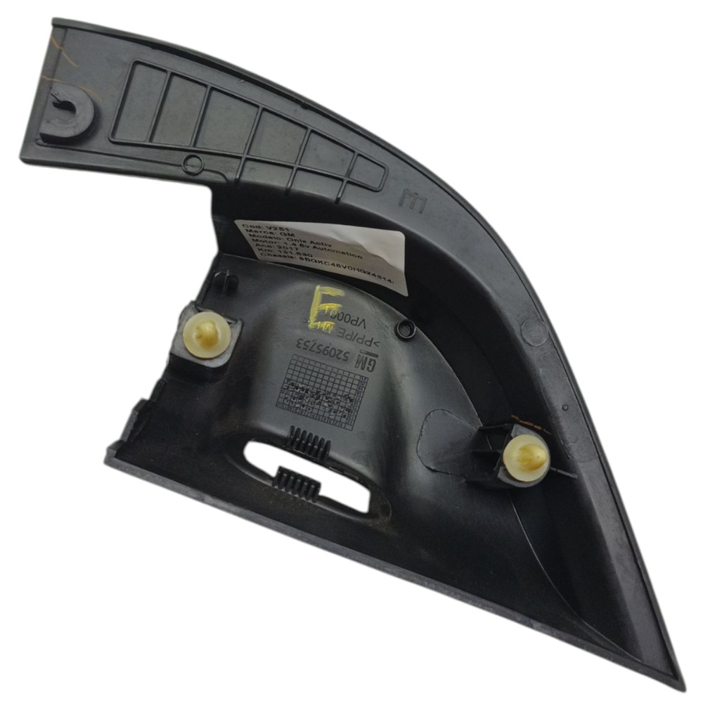 Acabamento Interno Retrovisor Elétrico Esquerdo Gm Onix 2017 Preto 4