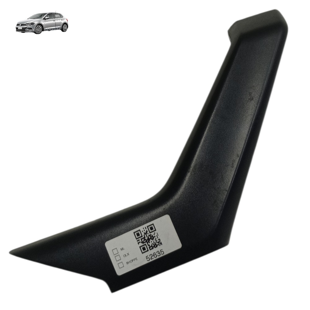 Moldura puxador porta dianteira esquerda VW Polo 2019 2020 1