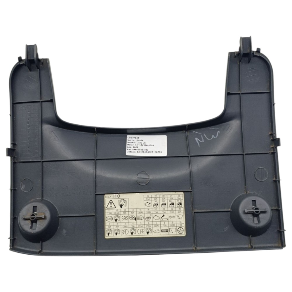 Tampa Caixa Fusível Interna Honda Civic G7 2001 2002 2003 04 3