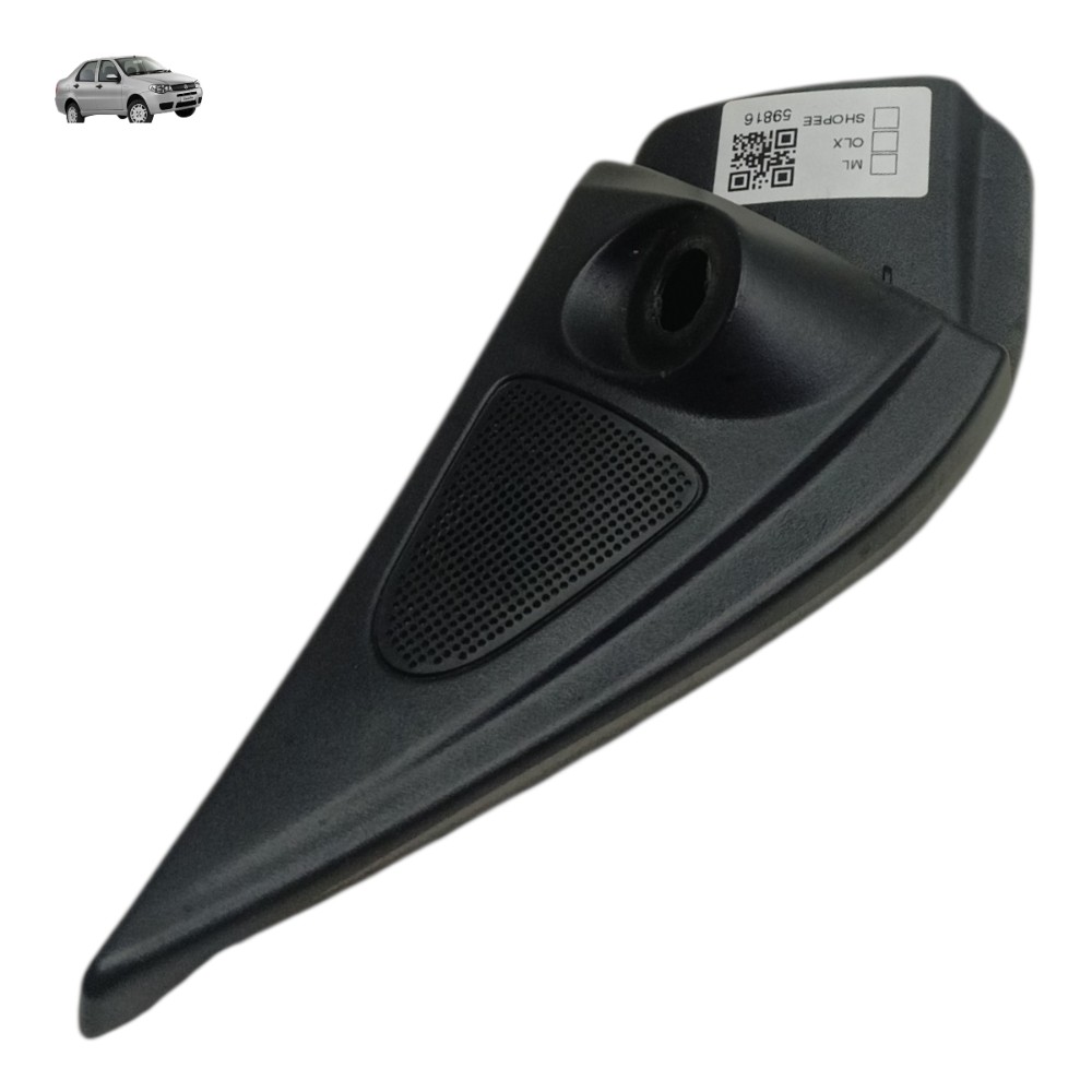 Moldura Interna Retrovisor Direito Fiat Siena Palio 2010 Preto 1