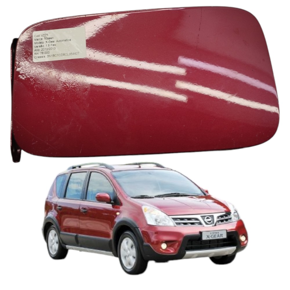 Portinhola Tanque Combustível Nissan Livina 2011 2012 2013 Vinho 2012 1
