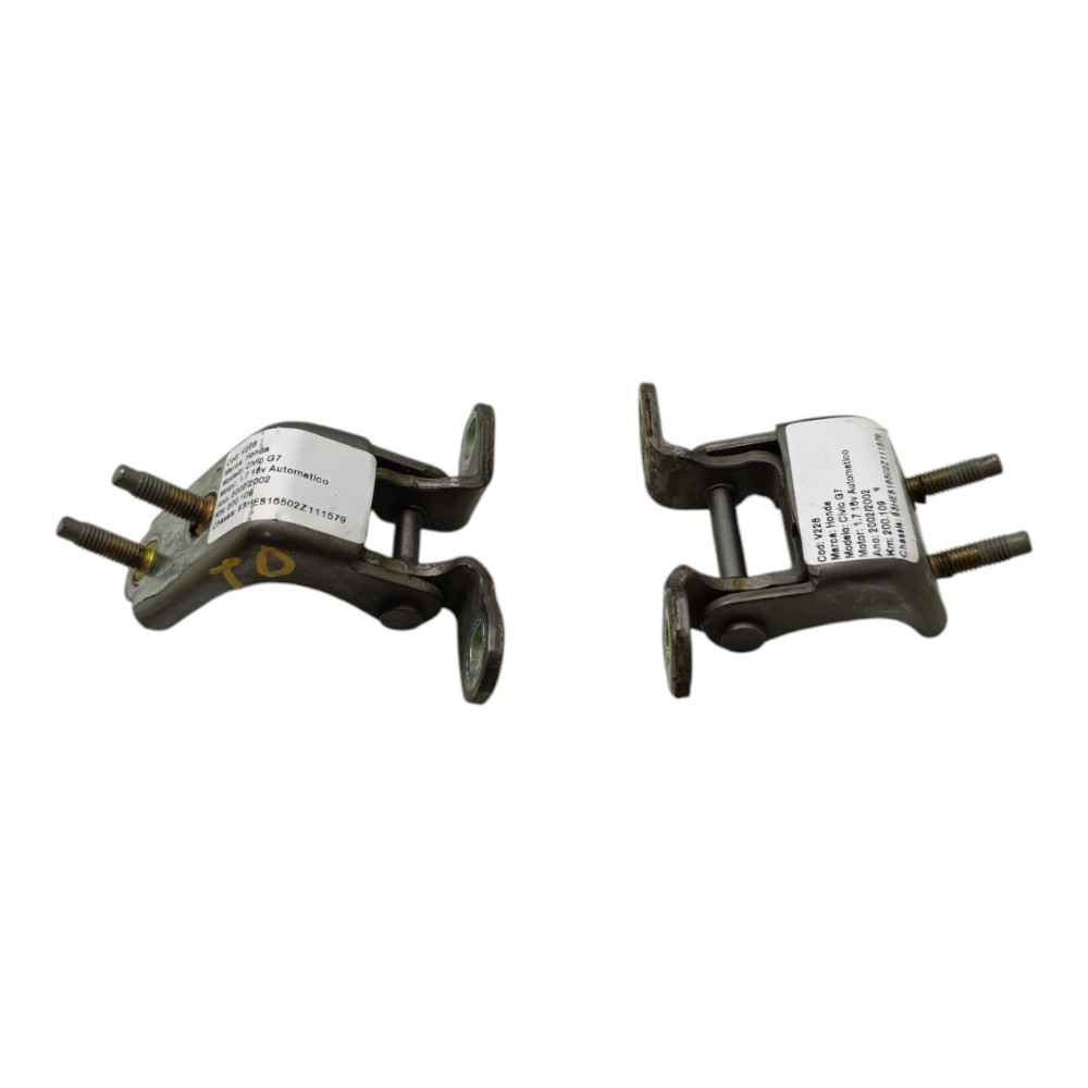 Par Dobradiça Porta Traseira Direita Honda Civic G7 2001 02 5
