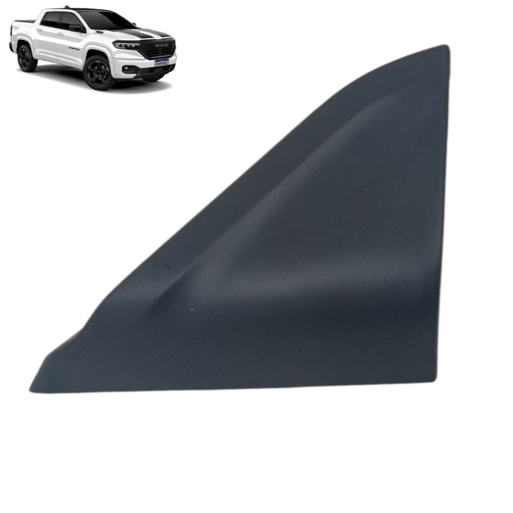 Acabamento Interno Retrovisor Esquerdo Ram Rampage 2026 2025 Preto