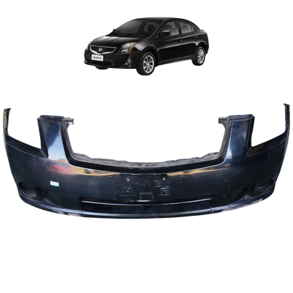 Capa Parachoque Dianteiro Nissan Sentra 2007 2008 2009 2010 Preto 1