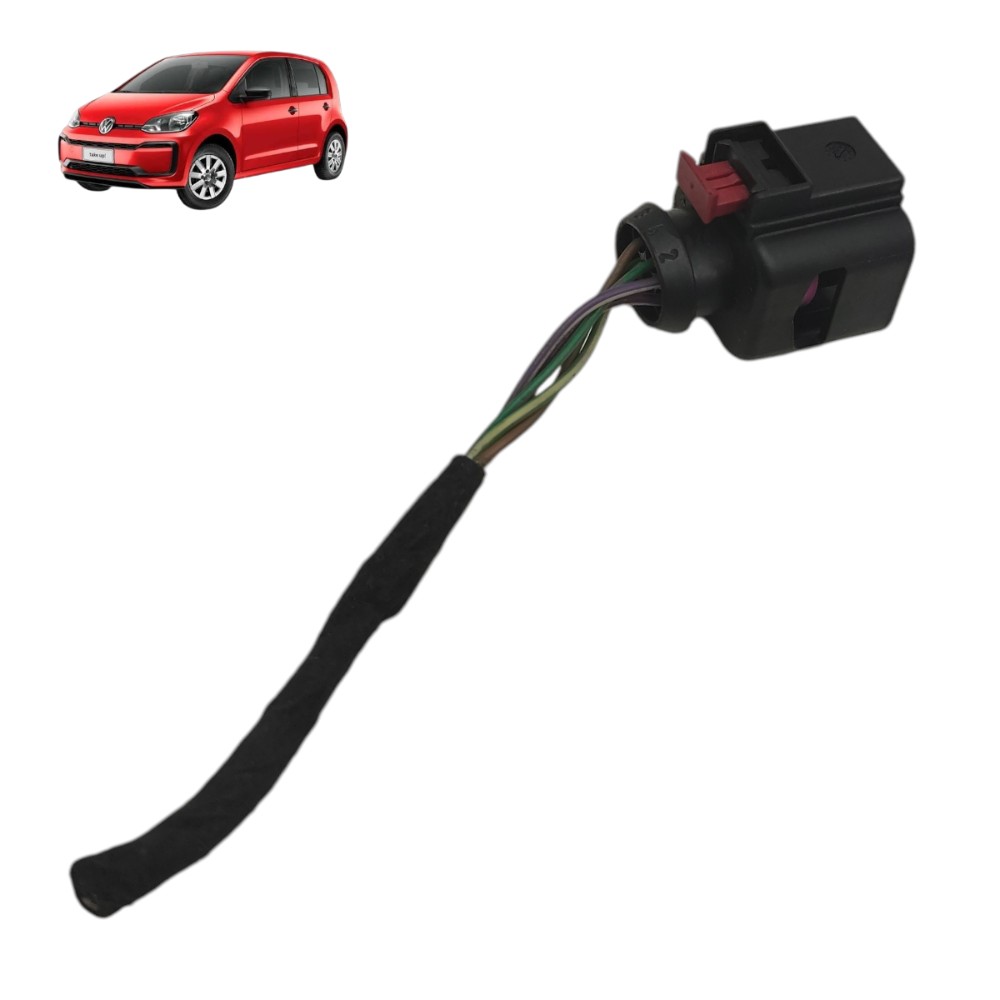 Plug conector fechadura porta traseira VW up 2016 2017 2018