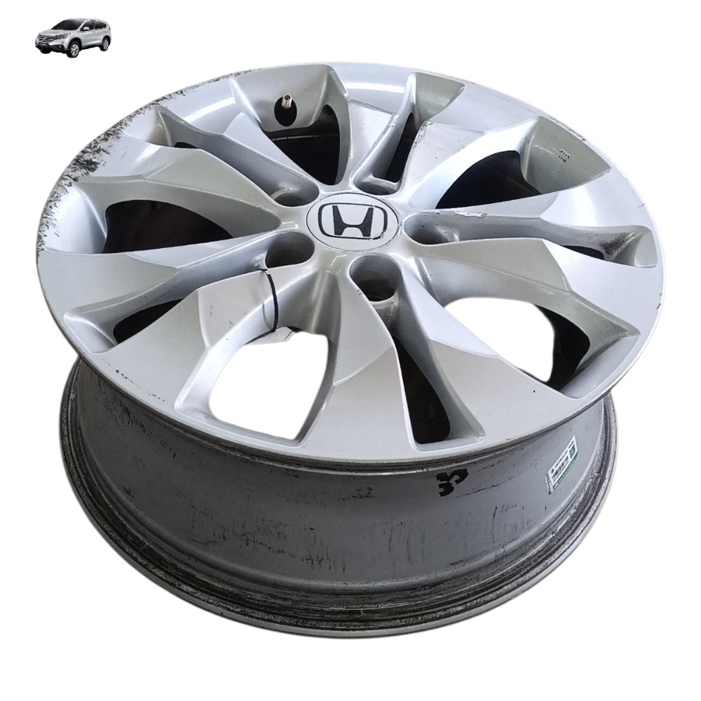 Roda Liga Leve Aro 17 5×114 Honda Crv 2013 2014 Detalhes Prata 1