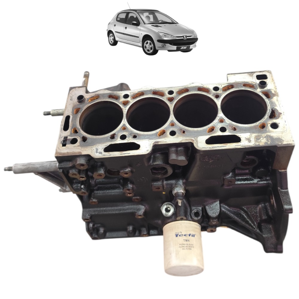 Bloco Ferro Motor Peugeot 1.6 8v Gasolina 2001 2002 2003