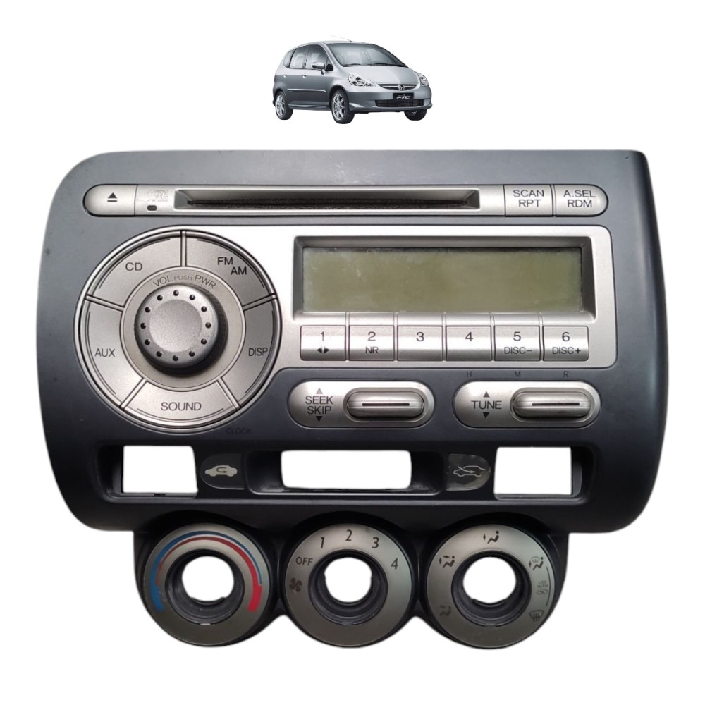 Rádio Original Com Moldura Honda Fit 2004 2005 2006 2007 08 1
