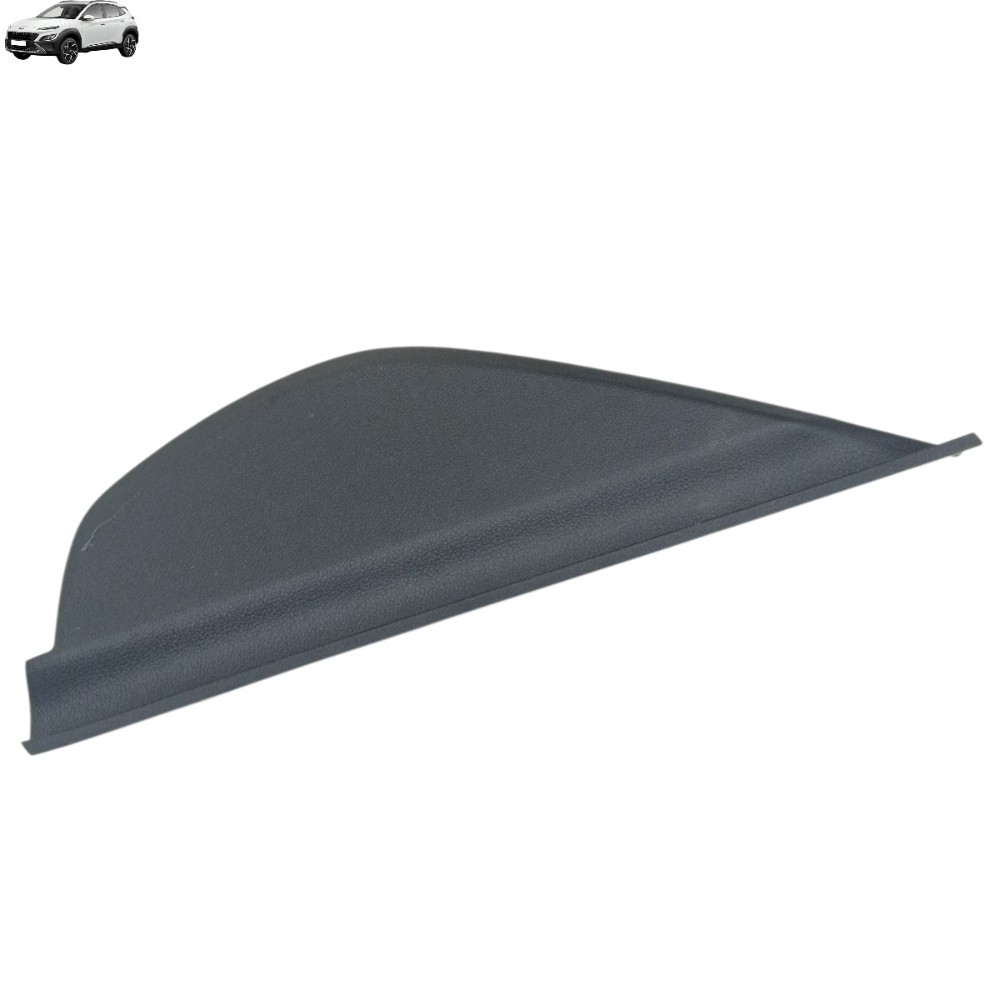 Acabamento Lateral Esquerdo Painel Hyundai Kona 2023 2024 Preto Moldado