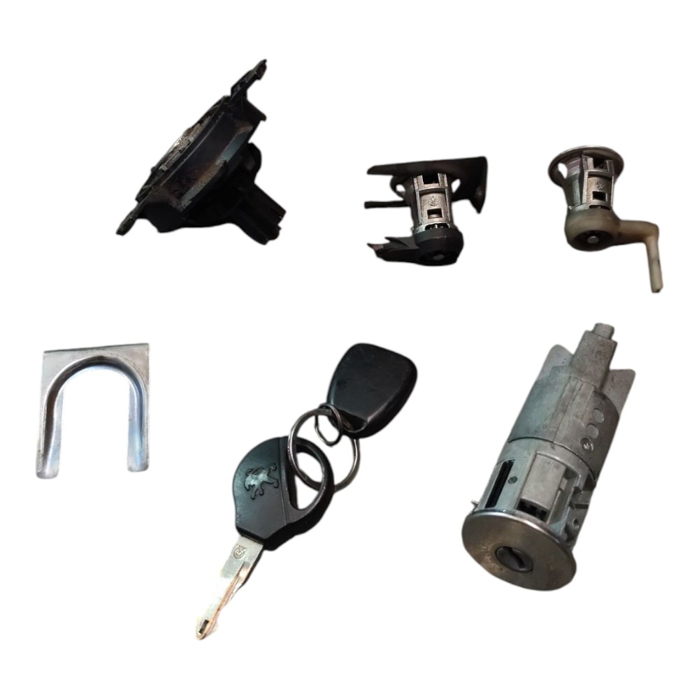 Kit Miolo Cilindro Chave Peugeot 206 2006 2007 2008 2009 3