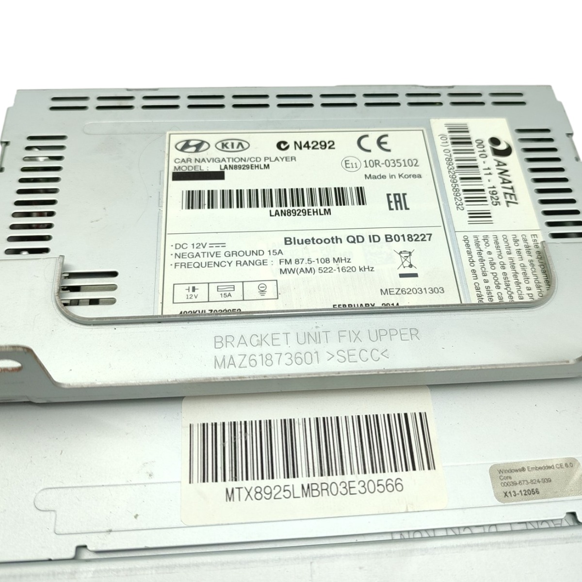 Rádio Multimídia Hyundai Ix35 2012 2013 2014 2015 Original  Cinza 6