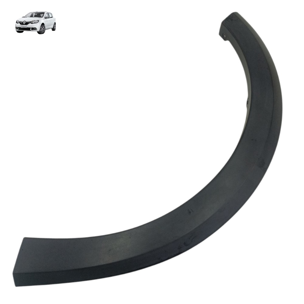 Moldura Paralama Dianteira Esquerda Renault Sandero 2016 Preto
