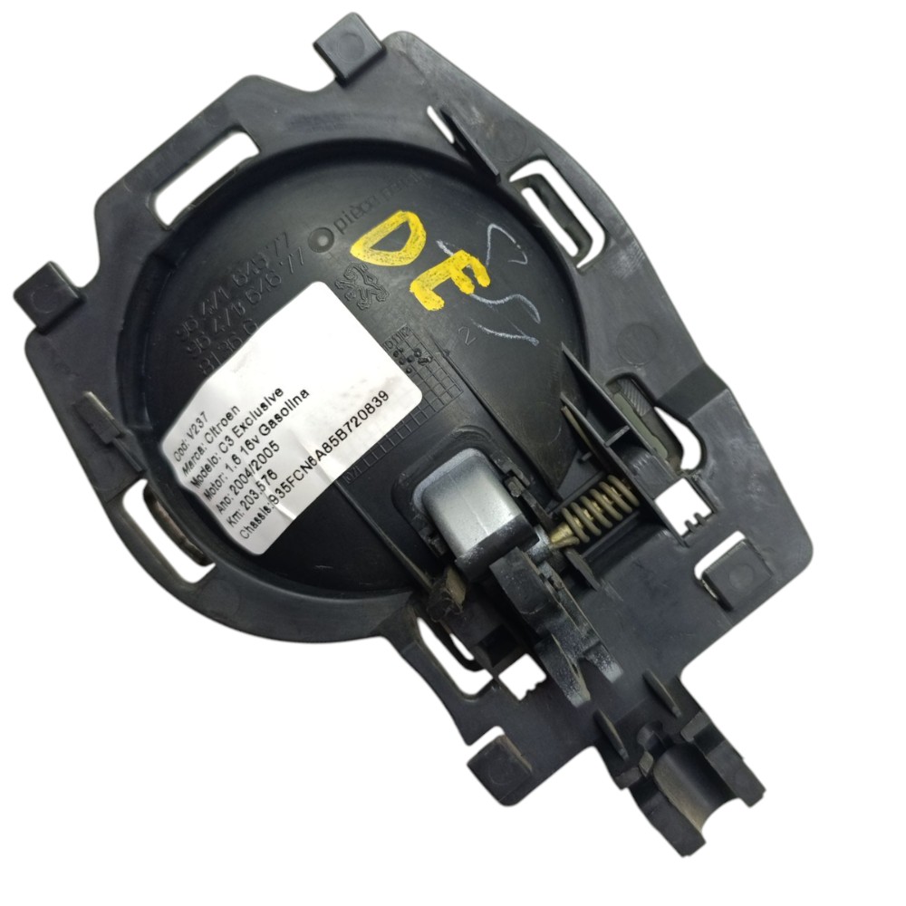 Maçaneta Interna Lado Esquerdo Citroen C3 2004 2005 2006 07 Prata Dianteira/traseira 2