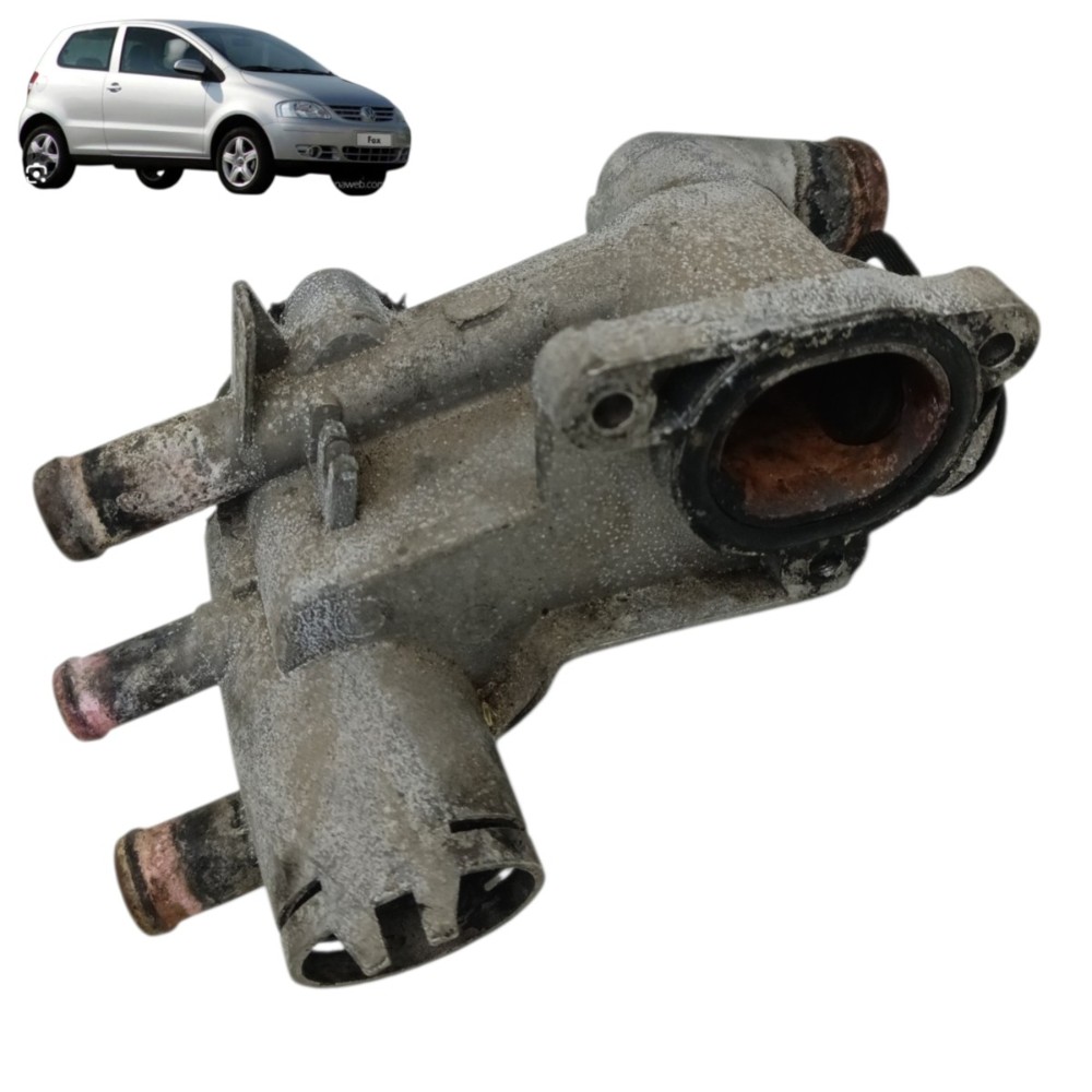 Carcaça válvula termostática VW Fox 1.0 Flex ea111 2004 2005