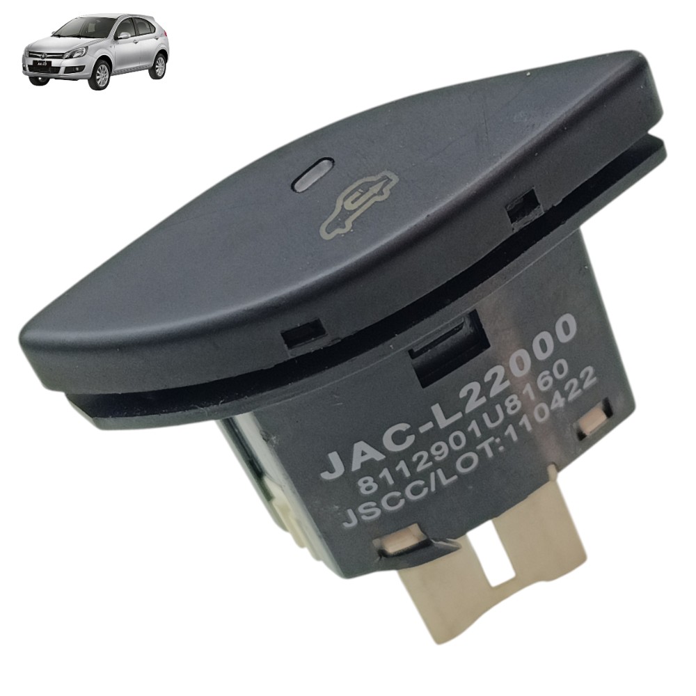Botão Circulação Ar Interno Jac J3 1.4 2011 2012 2013 2014 Preto 1