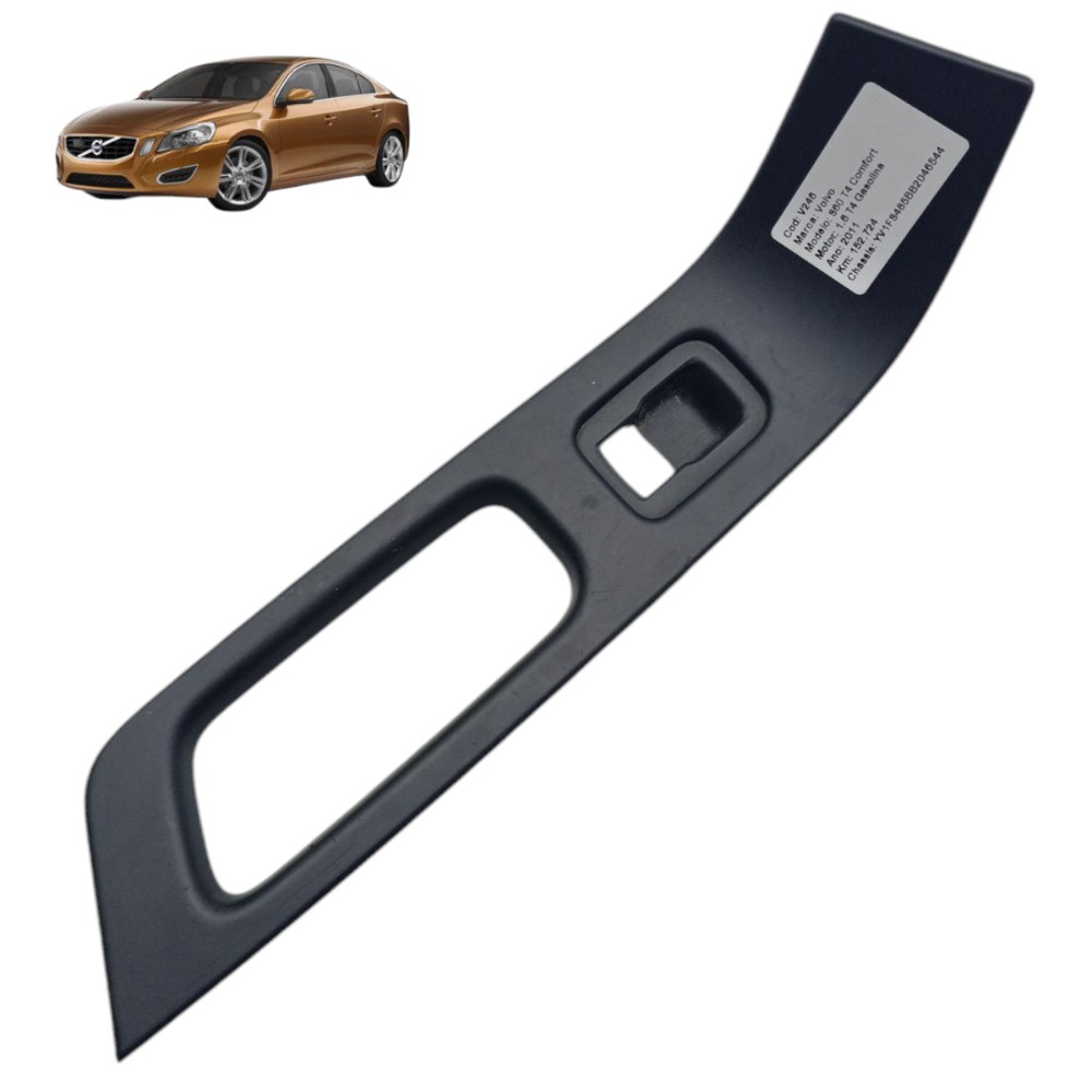 Moldura Botão Vidro Traseira Esquerdo Volvo S60 2011 2012 13 1