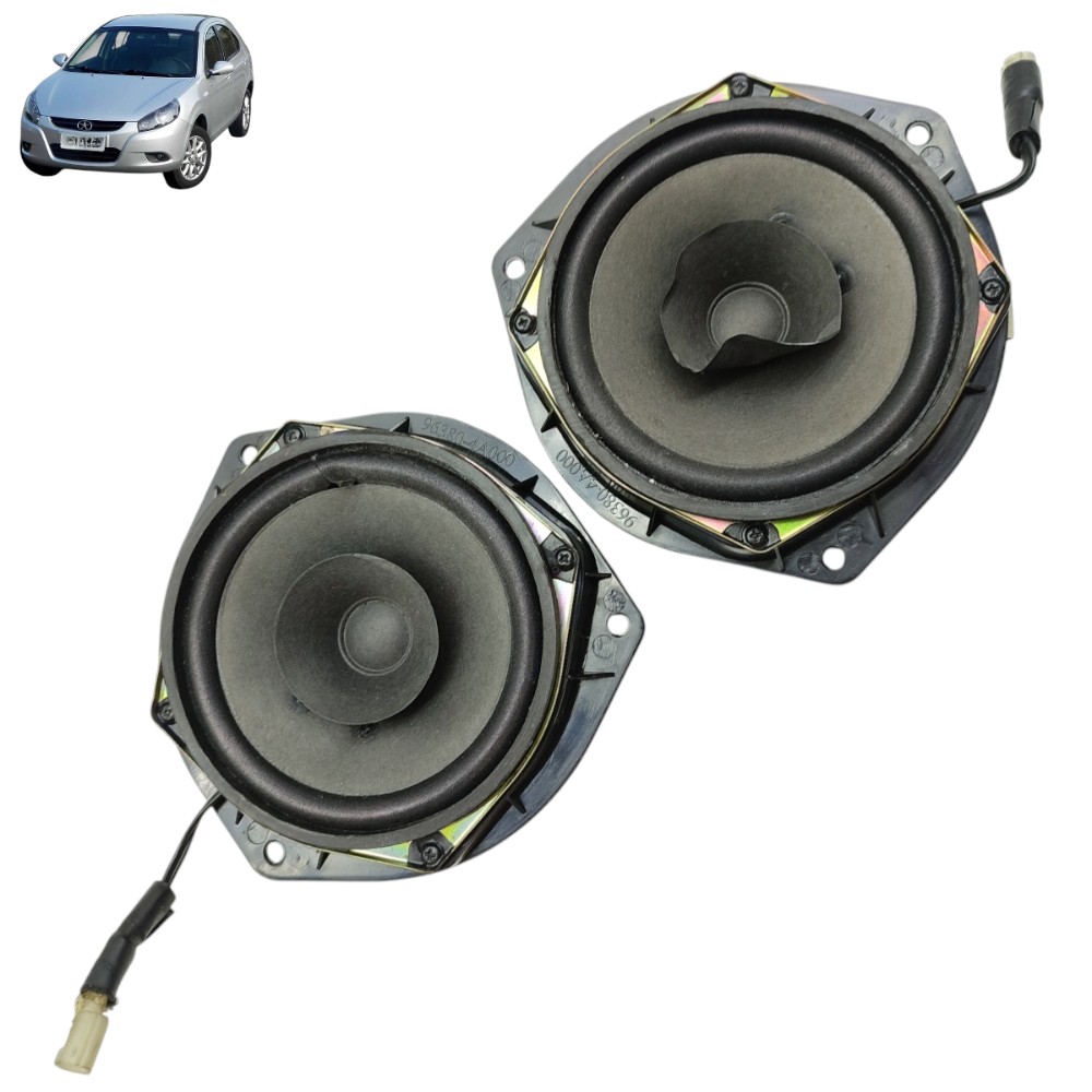 Par Alto Falante Porta Jac J3 2011 2012 2013 2014 2015 2016 Preto 1