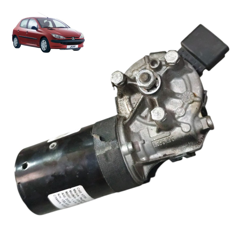 Motor Limpador Parabrisa Peugeot 206 2006 2007 2008 2009 10 1