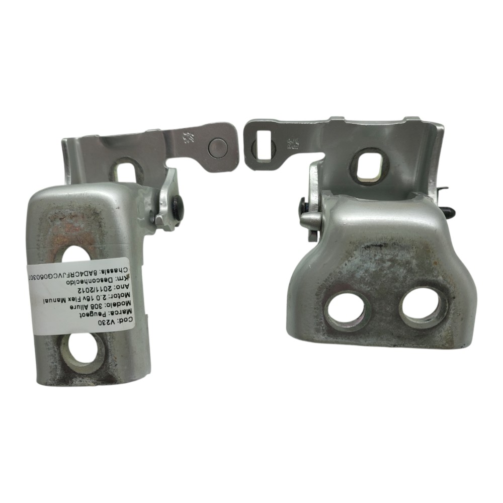 Par Dobradiça Porta Traseira Esquerda Peugeot 308 2011 2012 4