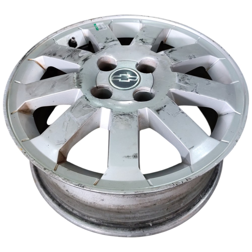 Roda Aro 15 Liga Leve 4×100 Gm Meriva Prisma Corsa Reformar Cinza 2