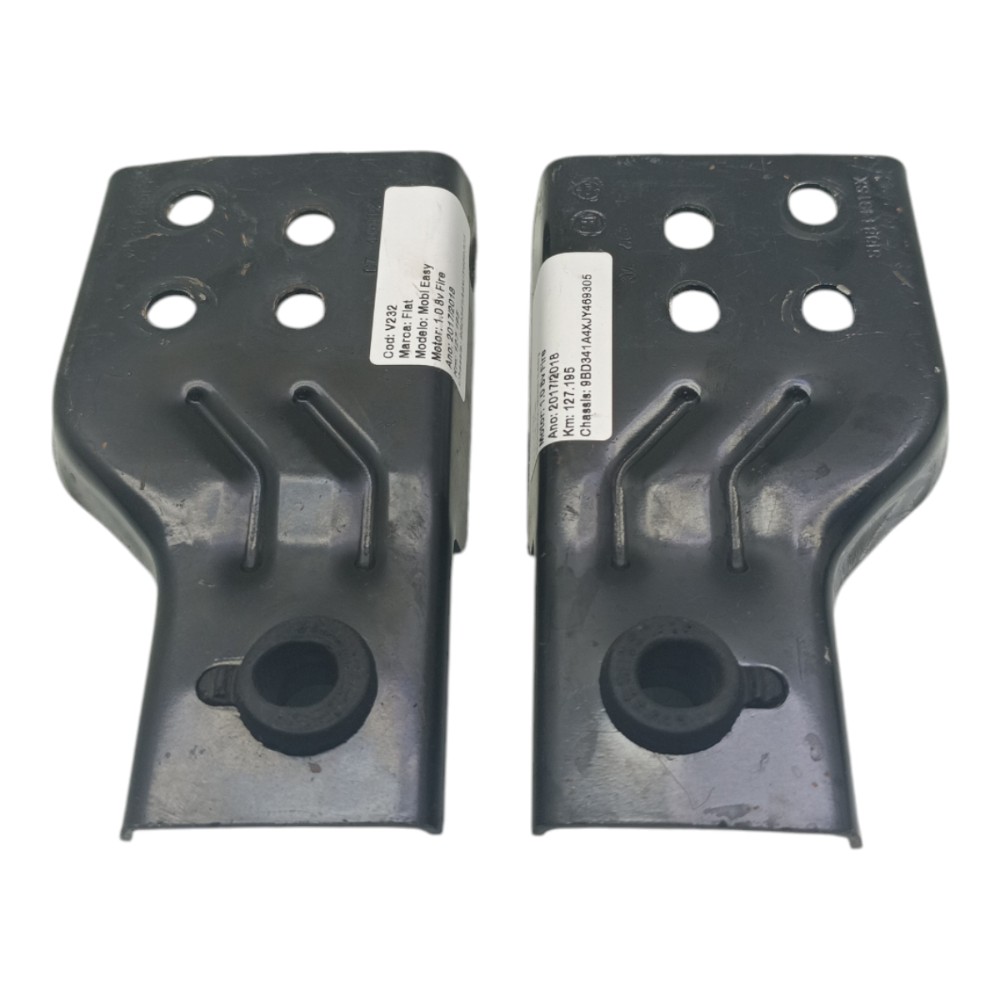 Par Suporte Inferior Radiador Fiat Mobi 1.0 2017 2018 2019 2