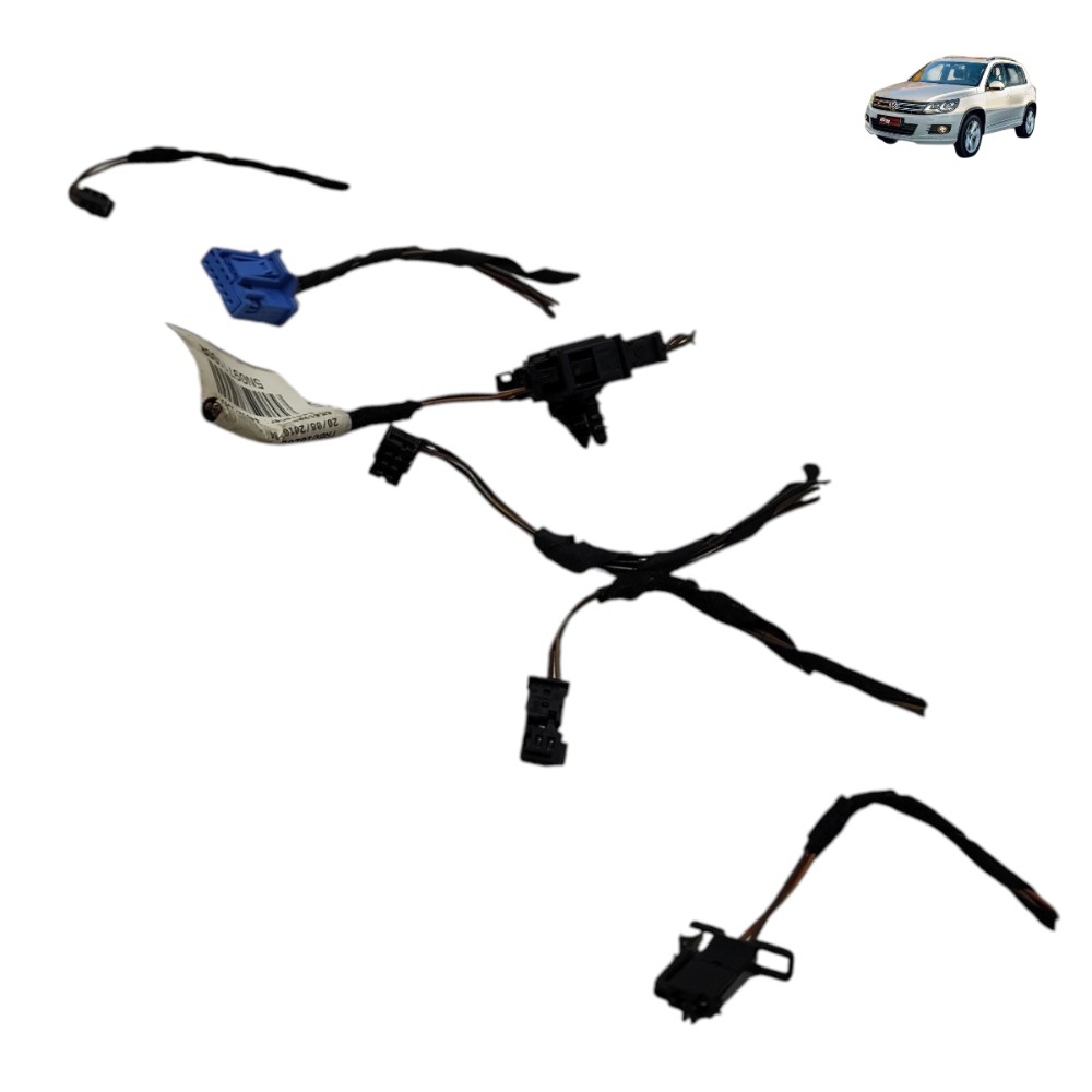 Jogo Plug Conector Luz Teto Central Vw Tiguan 2011 2012 1