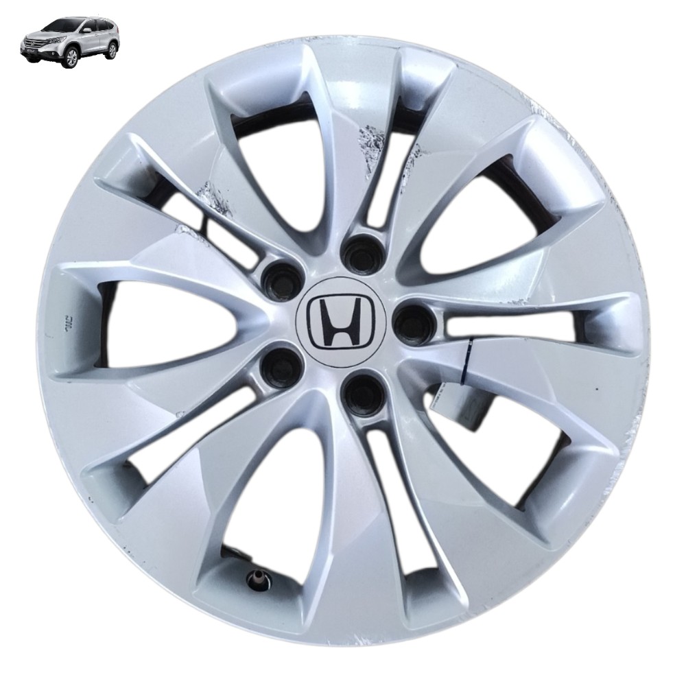 Roda Liga Leve Aro 17 5×114 Honda Crv 2013 2014 2015 2016 Prata 1