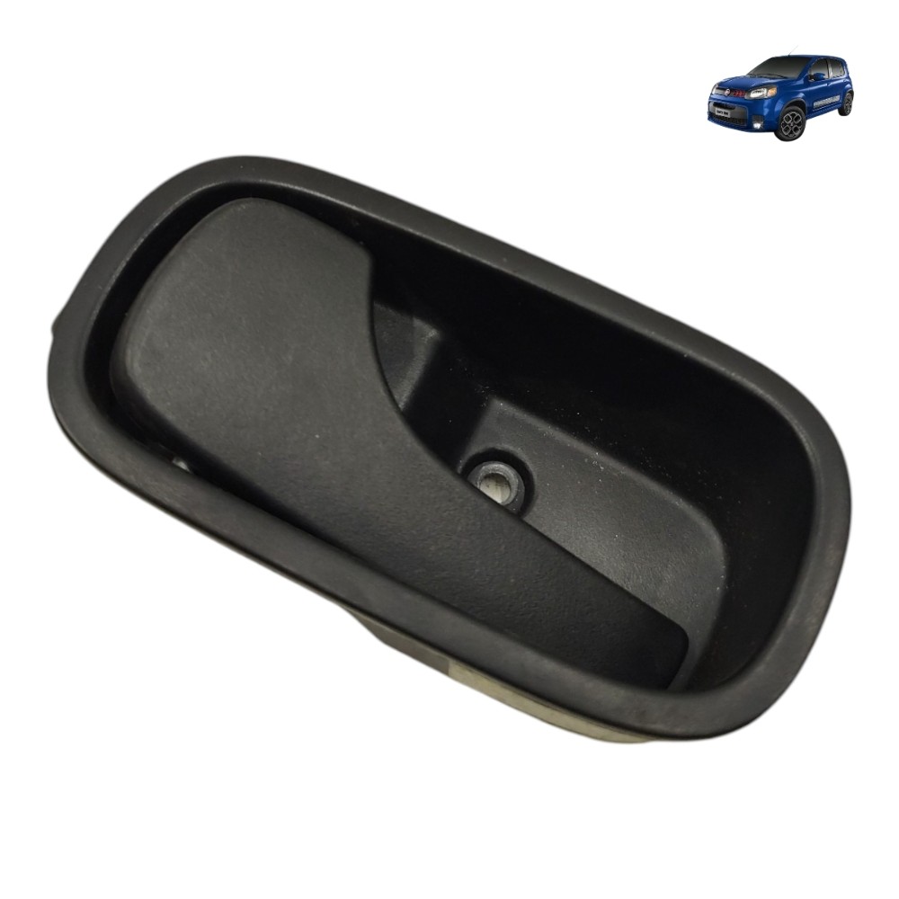 Maçaneta Interna Esquerda Fiat Uno Sporting 2011 2012 2013 Preto Dianteira 1