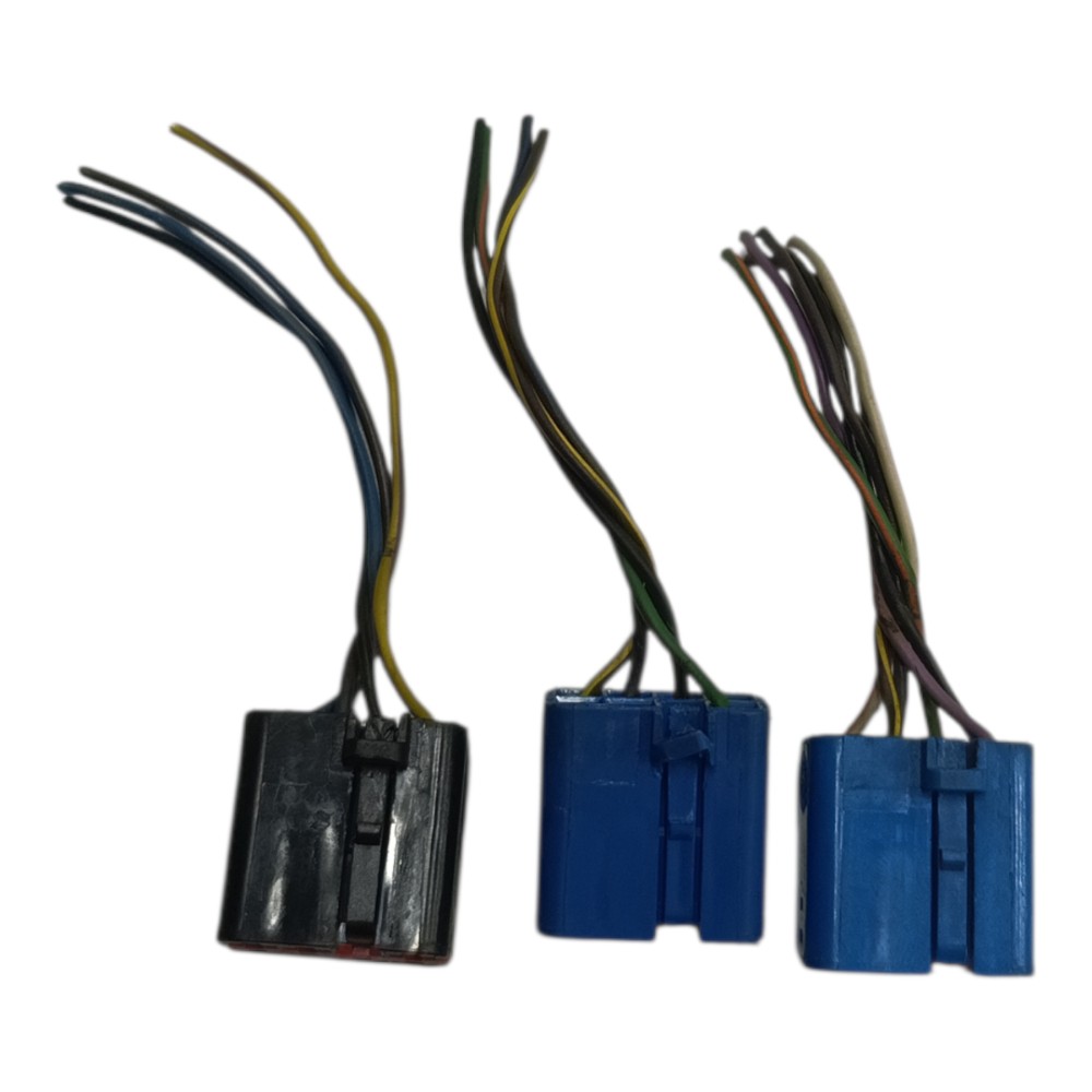 Jogo plug conector botão vidro porta ford ka 2008 2009 2010 2