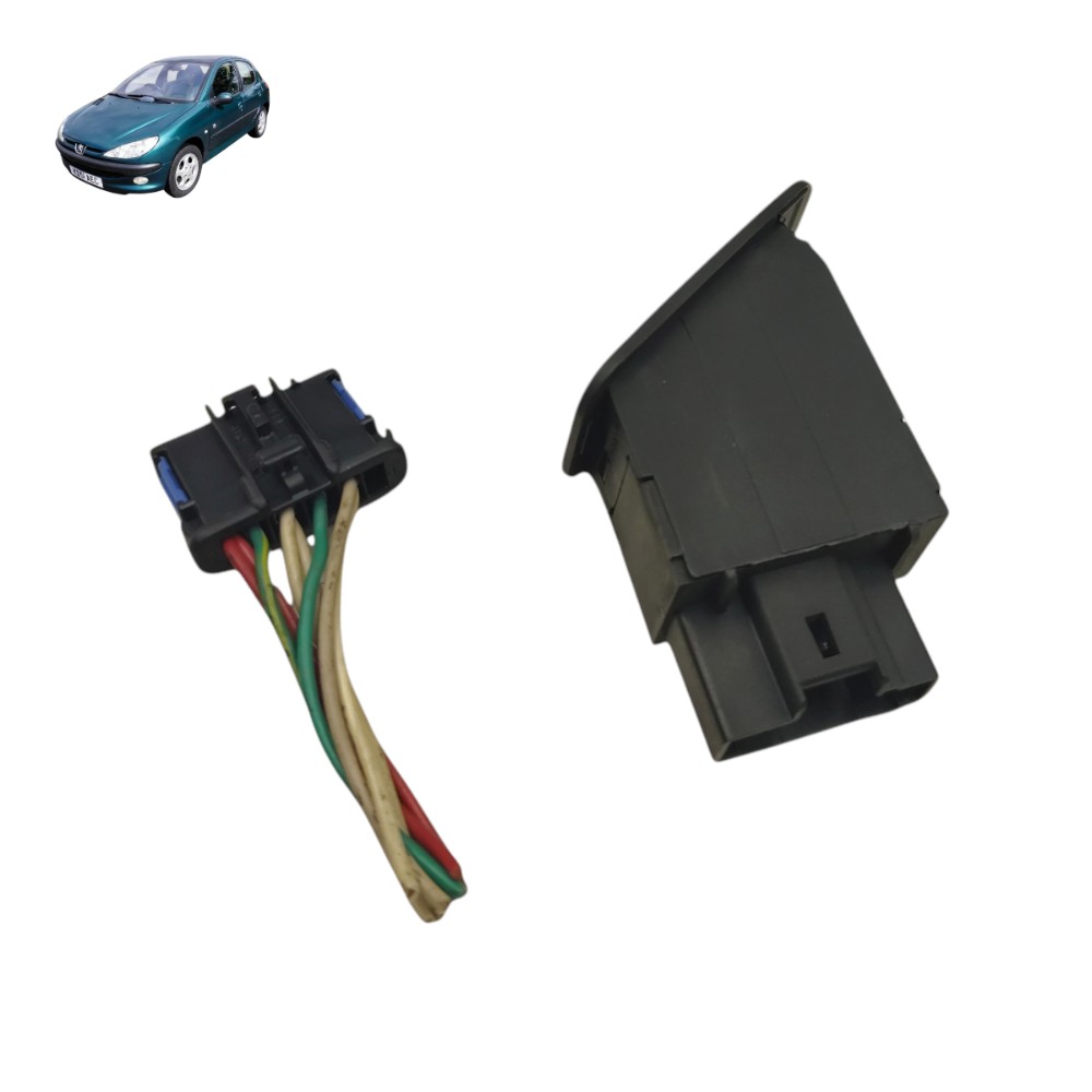 Botão ajuste regulagem farol Peugeot 206 2001 2002 c/ plug 1