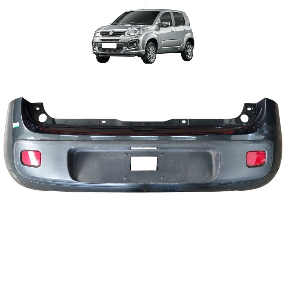 Parachoque Traseiro Fiat Uno Vivace 2016 2015 2014 2013 2012 1